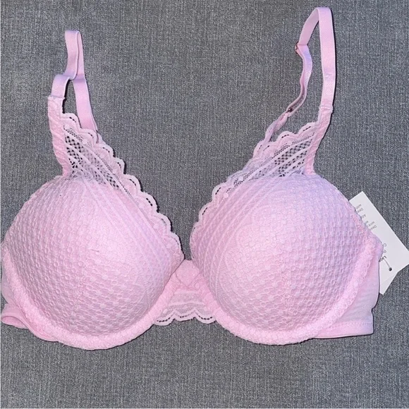 Auden Palatial Pink Plunge Push-Up Bra - Picture 6 of 8